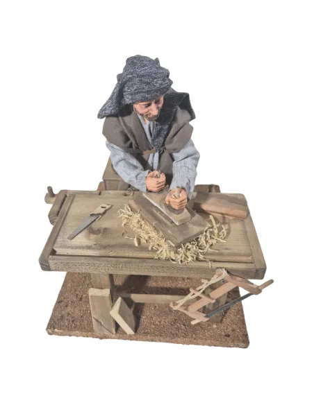 Falegname palestinese che pialla in movimento 30 cm