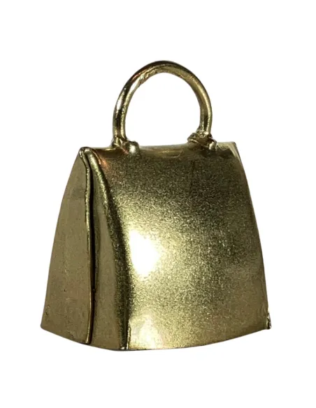Brass-Finished Metal Cowbell for 30 cm Nativity Figures