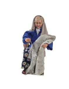 Donna che rammenda popolare in movimento 30 cm 2