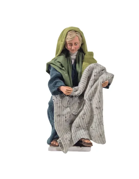 Animated Palestinian Knitting Woman - 30 cm
