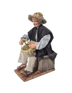 Animated Traditional Basket Weaver - 30 cm