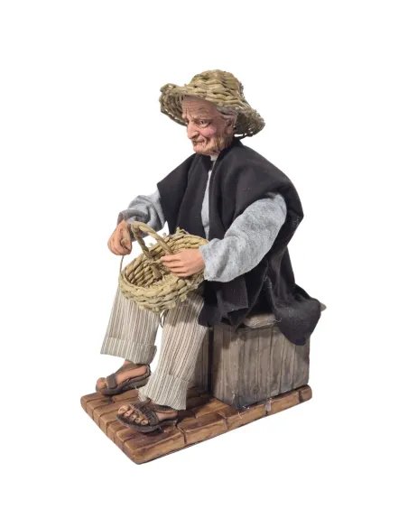 Animated Traditional Basket Weaver - 30 cm