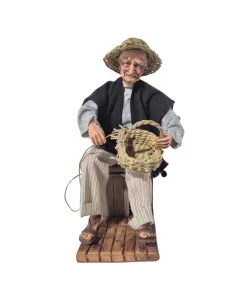 Animated Traditional Basket Weaver - 30 cm 2
