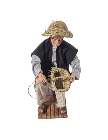 Animated Traditional Basket Weaver - 30 cm