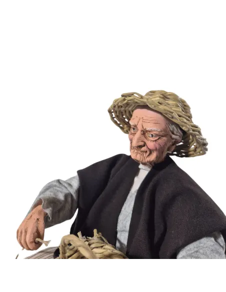 Animated Traditional Basket Weaver - 30 cm