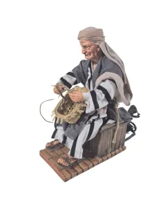 Animated Palestinian Basket Weaver - 30 cm