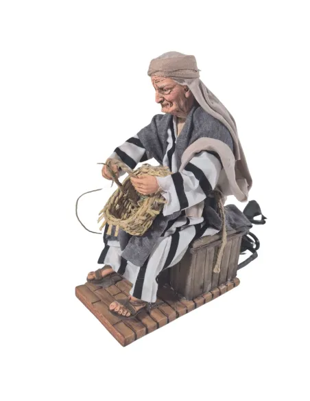 Animated Palestinian Basket Weaver - 30 cm