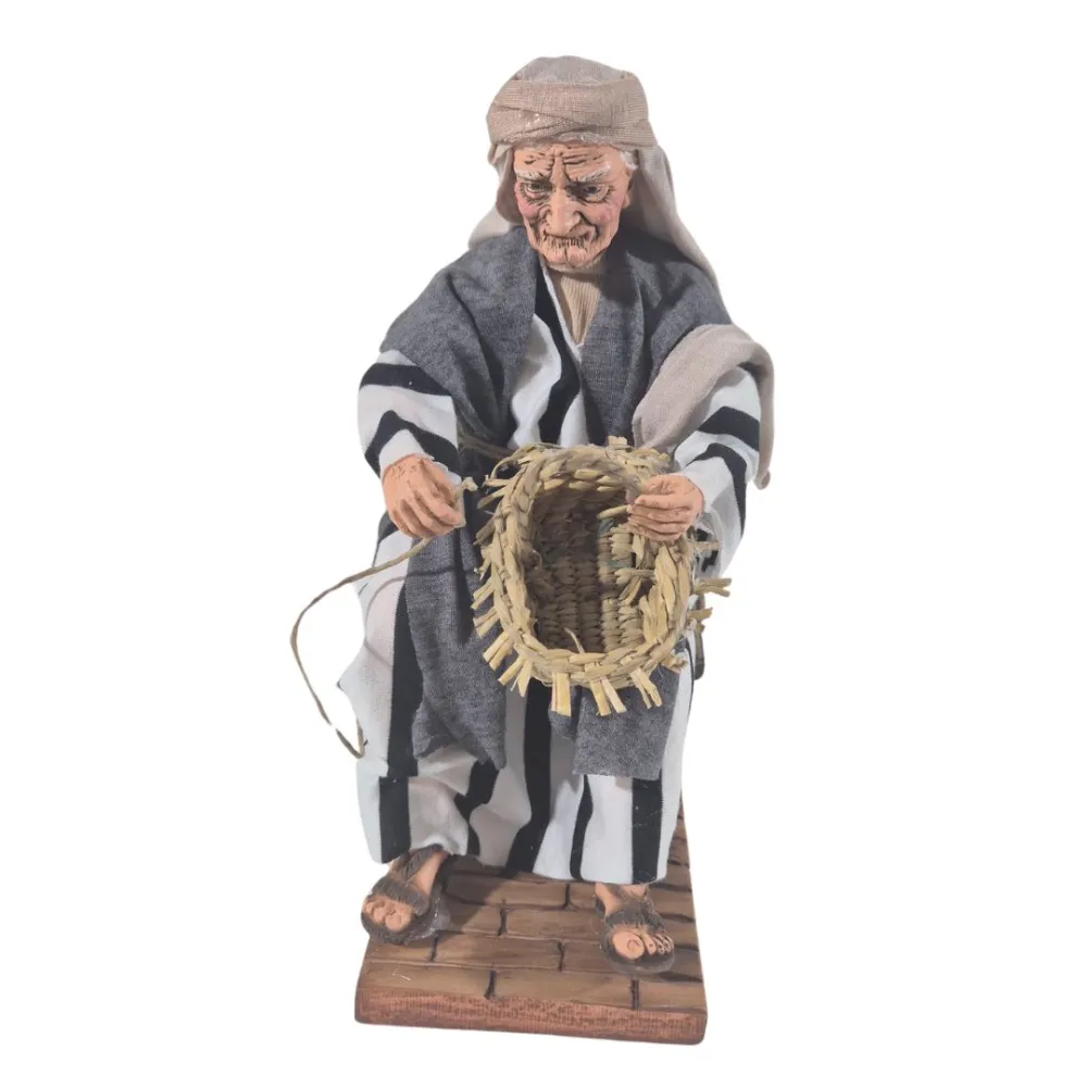 Animated Palestinian Basket Weaver - 30 cm