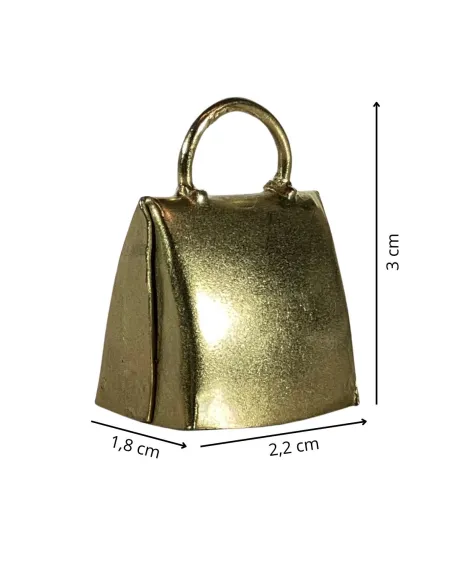 Brass-Finished Metal Cowbell for 30 cm Nativity Figures