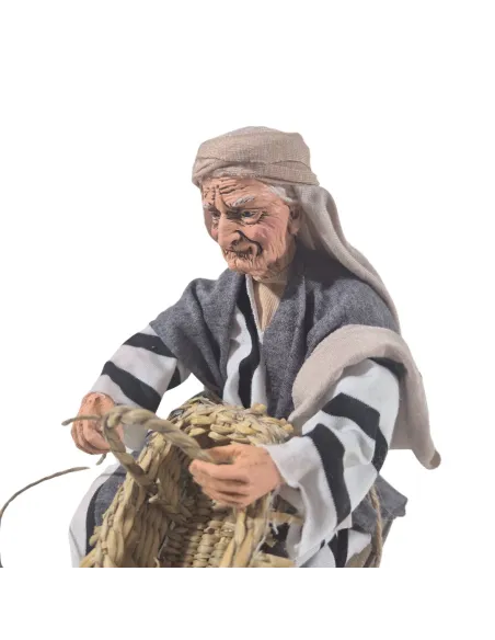 Animated Palestinian Basket Weaver - 30 cm