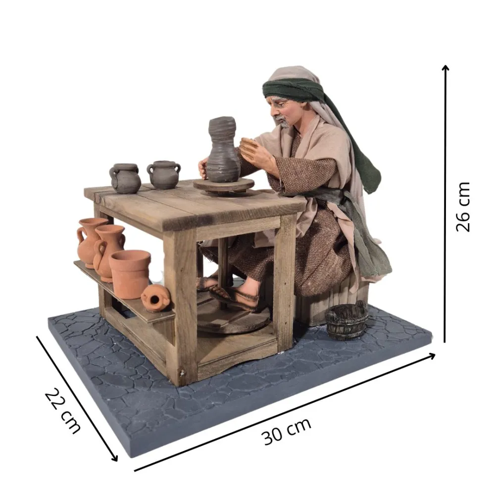 Animated Palestinian Potter - 30 cm