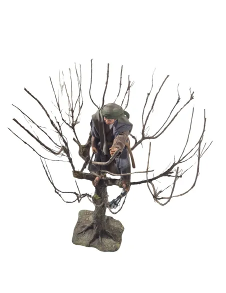 Boscaiolo palestinese con segaccio su albero in movimento 30 cm