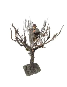 Boscaiolo popolare con ascia su albero in movimento 30 cm