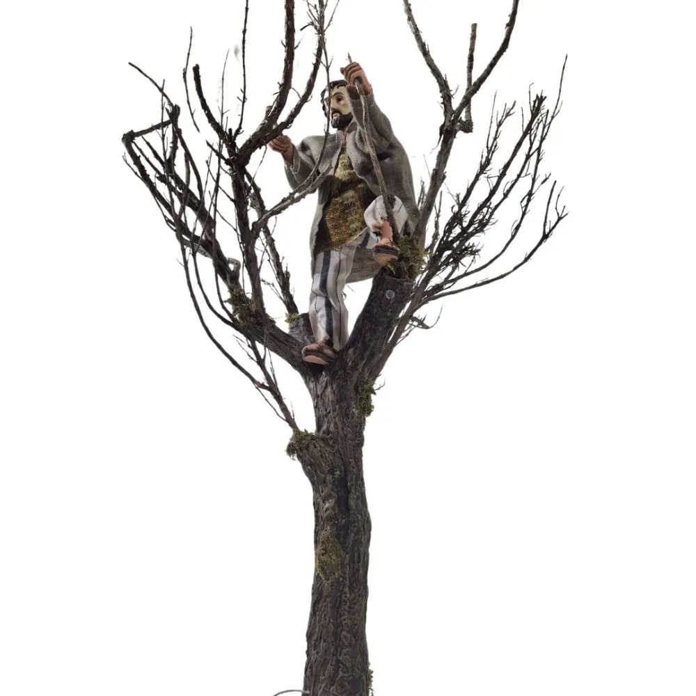 Boscaiolo popolare con ascia su albero in movimento 30 cm