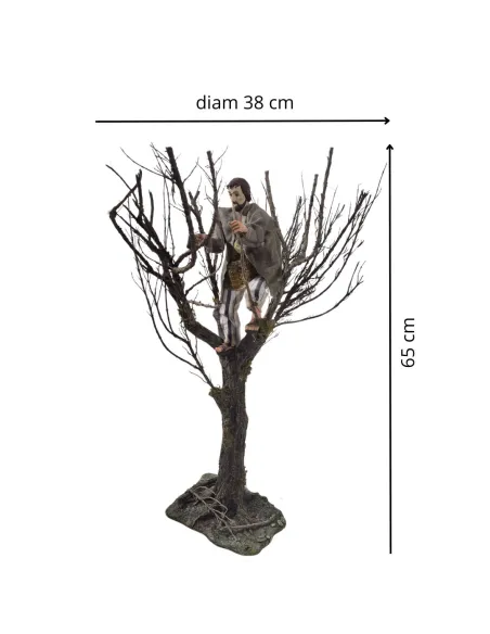 Boscaiolo popolare con ascia su albero in movimento 30 cm