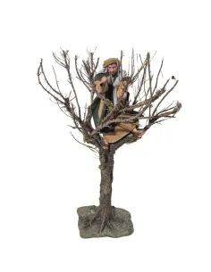 Animated Palestinian Woodcutter with Axe in a Tree - 30 cm 2