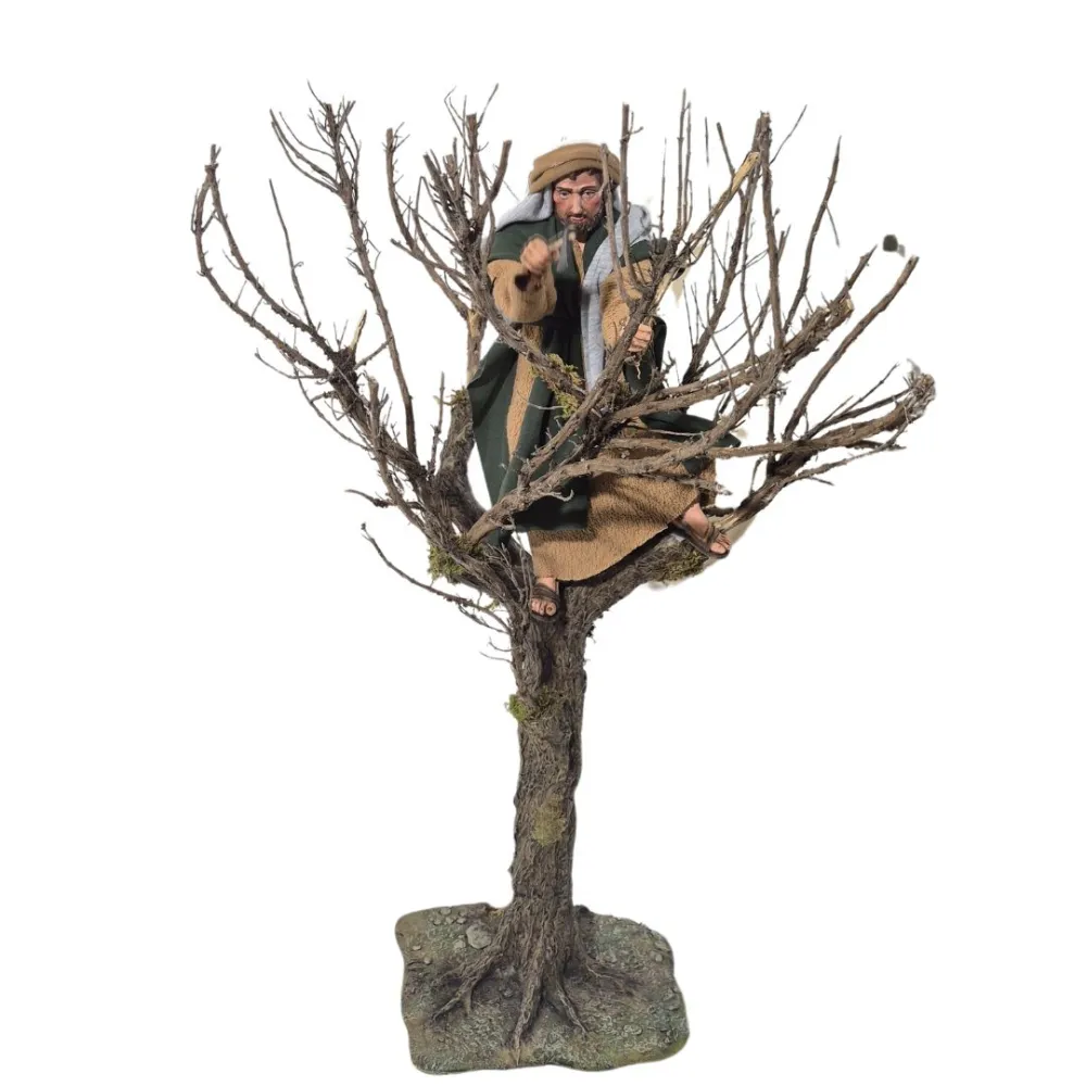 Boscaiolo palestinese con ascia su albero in movimento 30 cm