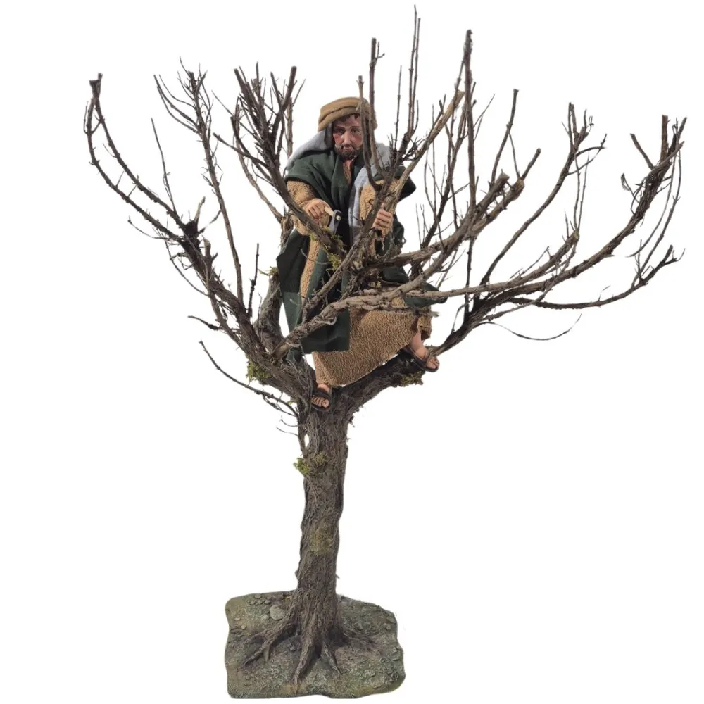 Boscaiolo palestinese con ascia su albero in movimento 30 cm