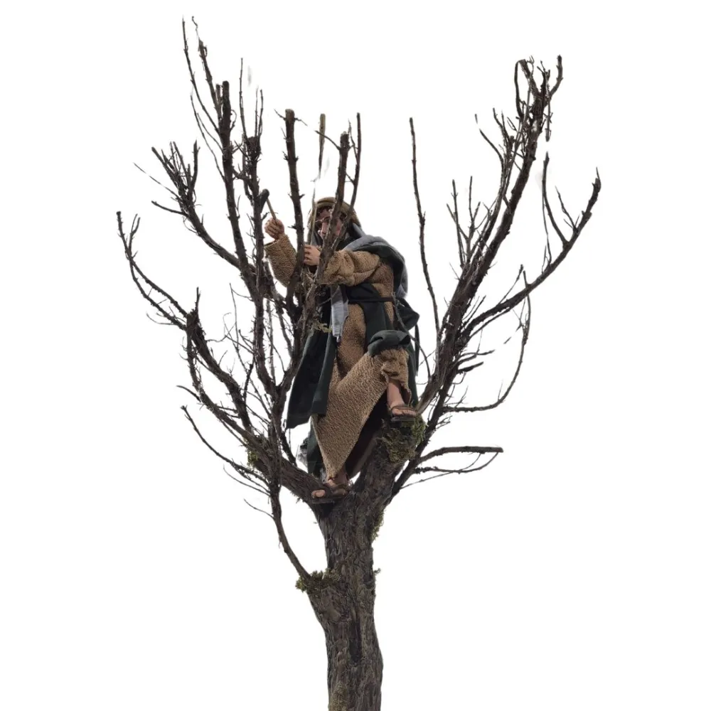 Boscaiolo palestinese con ascia su albero in movimento 30 cm