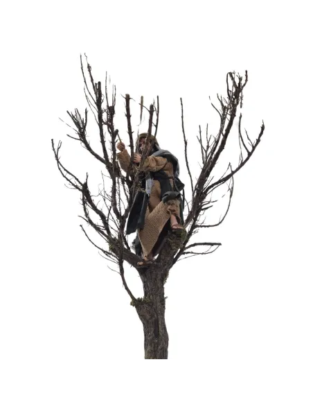 Animated Palestinian Woodcutter with Axe in a Tree - 30 cm