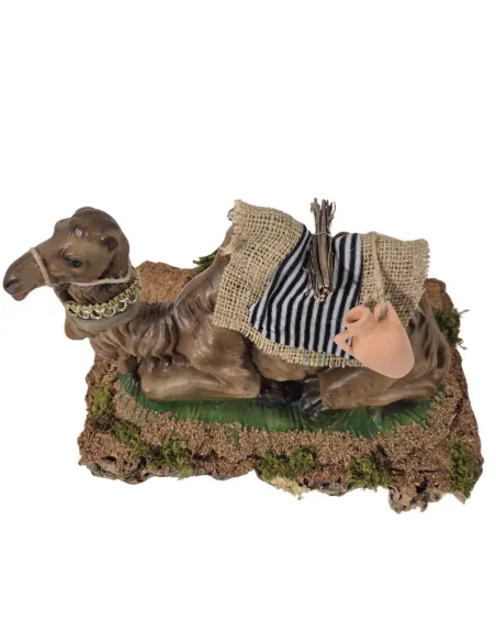 Cammello seduto gira la testa in movimento per statue da 30 cm