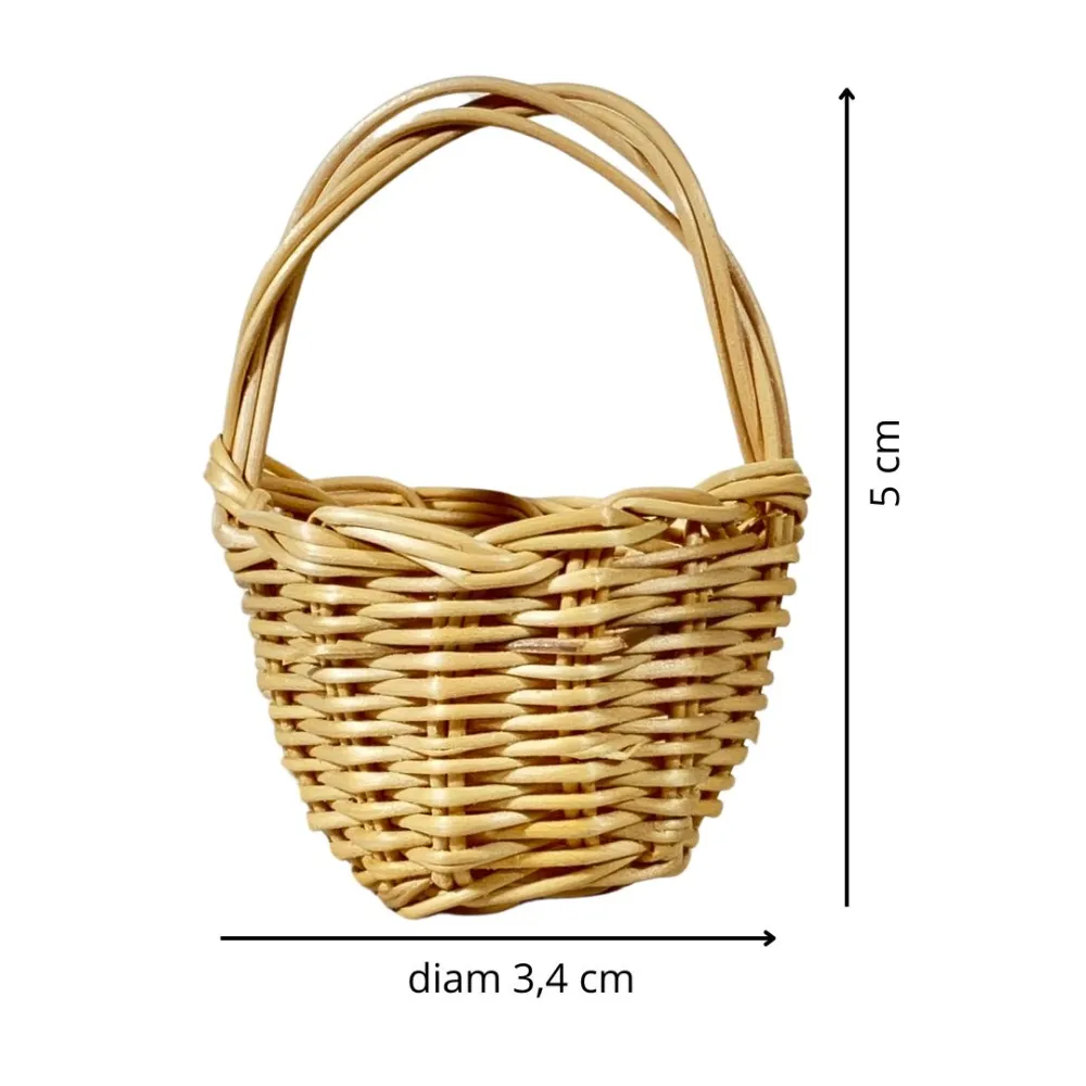 Wicker Basket with Handle for 20 cm Nativity Figures