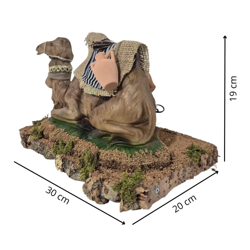 Animated Seated Camel Turning Its Head for 30 cm Nativity Figures