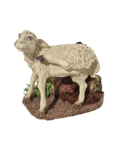 Pecora che si gratta l'orecchio in movimento per statue da 30 cm