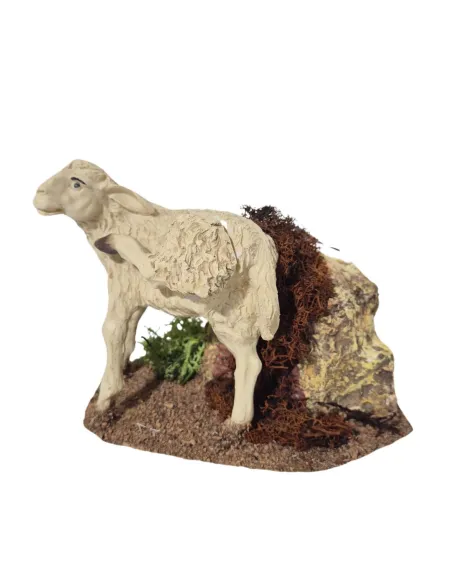 Pecora che si gratta l'orecchio in movimento per statue da 30 cm