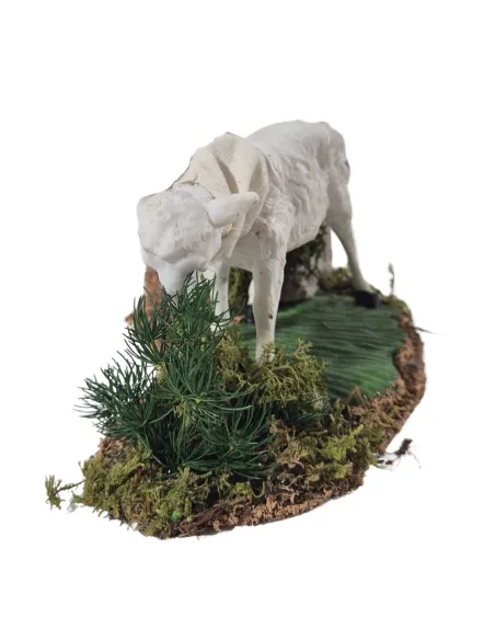 Pecora "Eco" che bruca in movimento per statue da 30 cm