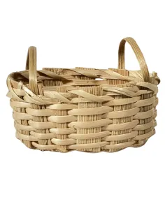 Oval Double-Handled Wicker Basket for 20–25 cm Nativity Figures 2