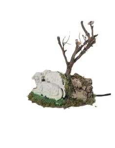 Coppia pecore "Eco" in movimento per statue da 30 cm 2