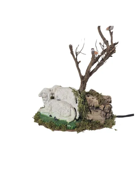 Coppia pecore "Eco" in movimento per statue da 30 cm
