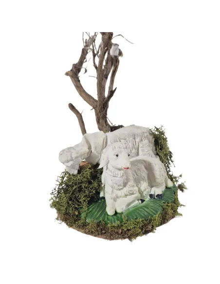 Coppia pecore "Eco" in movimento per statue da 30 cm