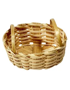 Oval Double-Handled Wicker Basket for 20–25 cm Nativity Figures