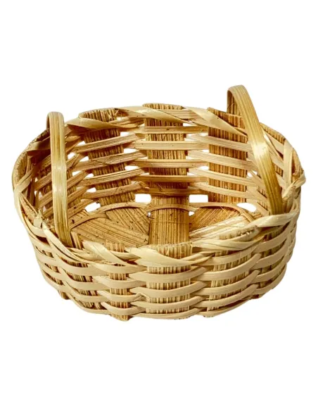 Oval Double-Handled Wicker Basket for 20–25 cm Nativity Figures