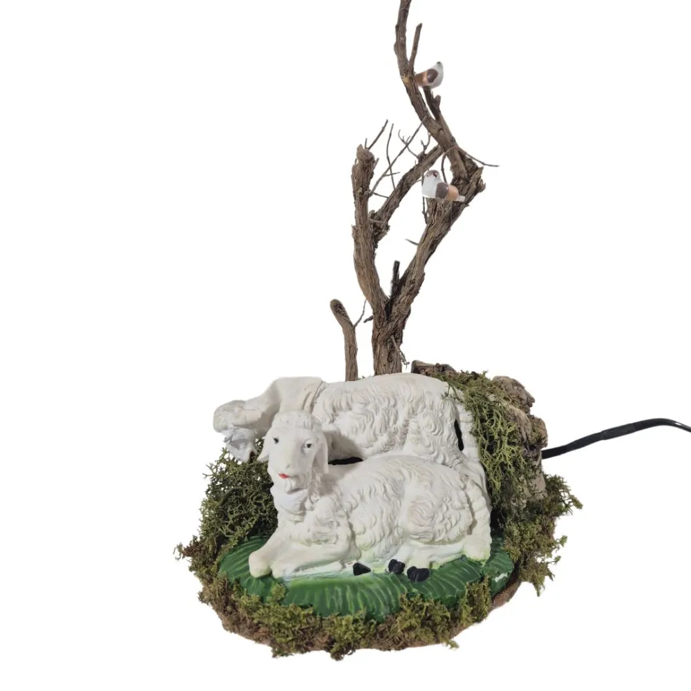 Animated "Eco" Sheep Pair for 30 cm Nativity Figures