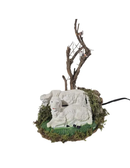 Coppia pecore "Eco" in movimento per statue da 30 cm