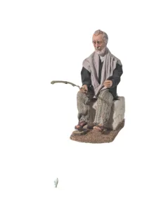Pescatore popolare seduto in movimento 30 cm