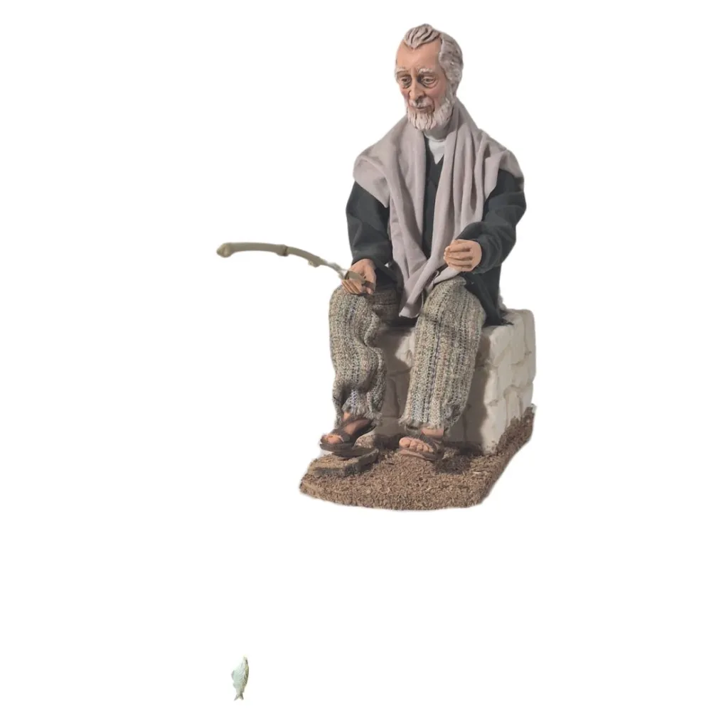 Animated Traditional Fisherman - 30 cm