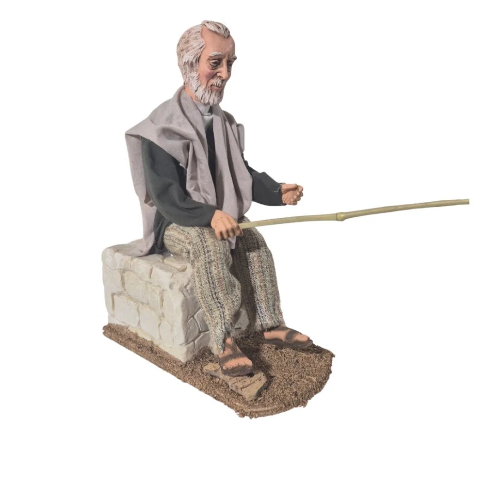 Animated Traditional Fisherman - 30 cm
