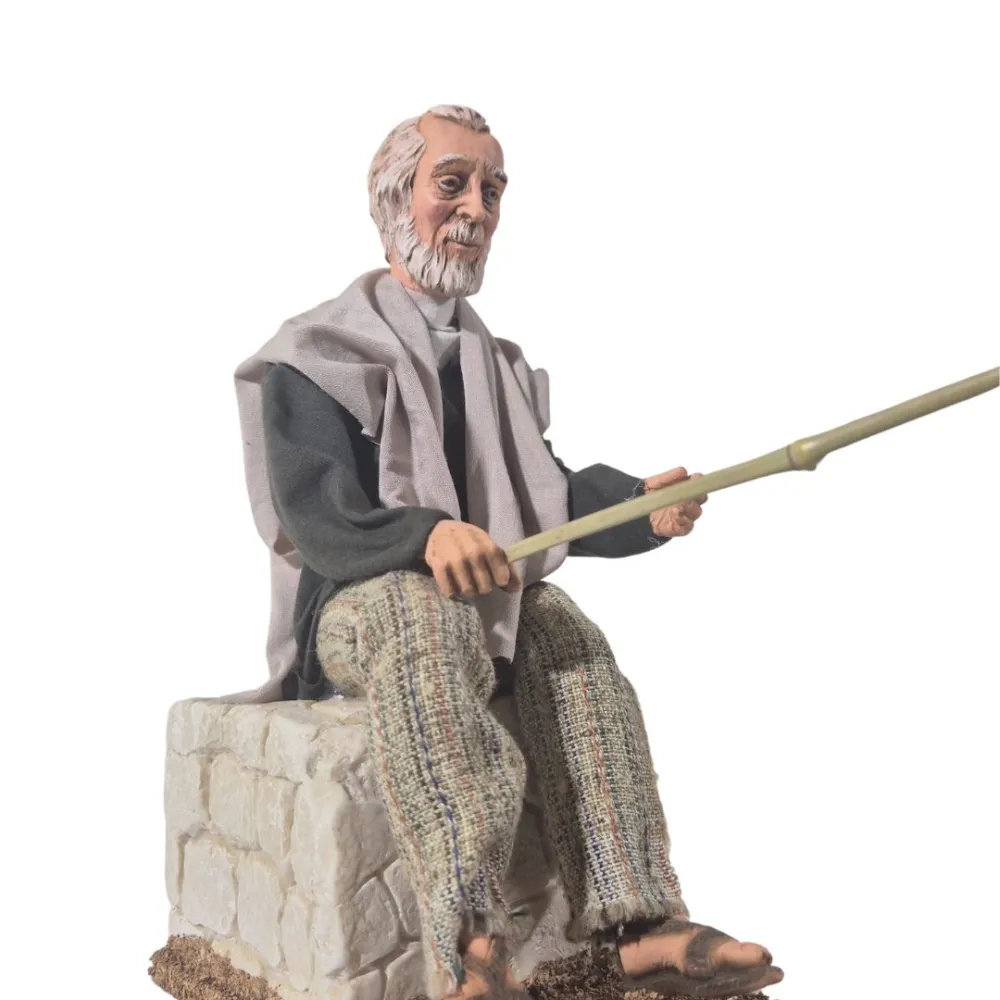 Animated Traditional Fisherman - 30 cm