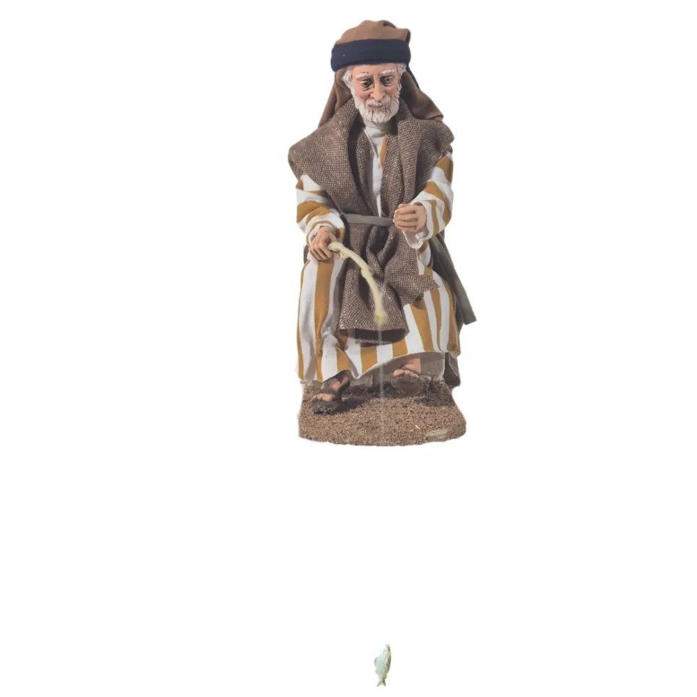 Animated Palestinian Fisherman - 30 cm