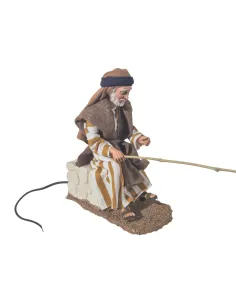 Pescatore palestinese seduto in movimento 30 cm