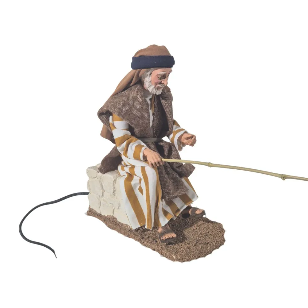 Animated Palestinian Fisherman - 30 cm