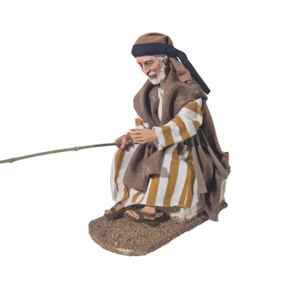 Animated Palestinian Fisherman - 30 cm