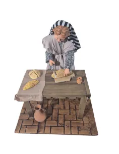 Animated Palestinian Woman Slicing Bread - 30 cm 2