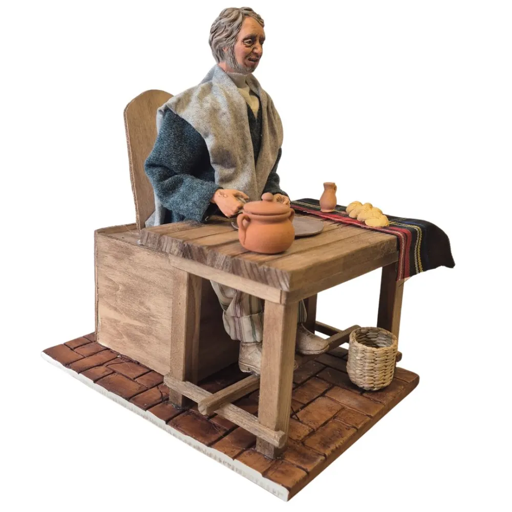 Animated "Quality" Traditional Man Eating - 30 cm