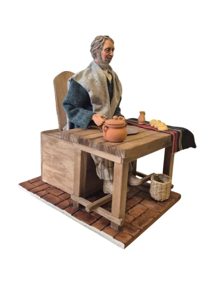 Uomo "Quality" che mangia popolare in movimento 30 cm