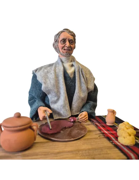 Uomo "Quality" che mangia popolare in movimento 30 cm